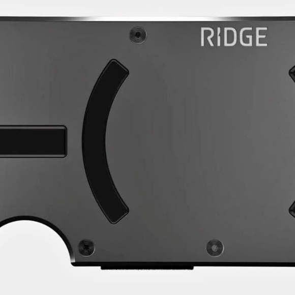 Ridge Black Money Clip for Men